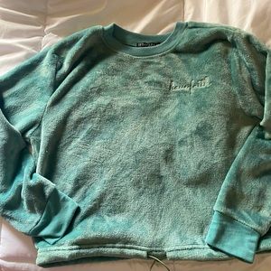 Cropped Velour shirt